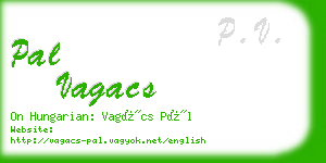 pal vagacs business card